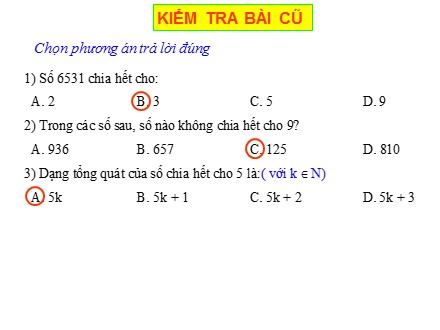 Bài giảng Số học Lớp 6 - Tiết 23: Ước và bội