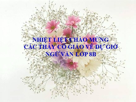 Bài giảng môn Ngữ văn Lớp 8 - Tiết 41: Ôn dịch, thuốc lá