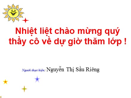 Bài giảng môn Địa lí Lớp 6 - Tiết 15, Bài 13: Địa hình bề mặt Trái Đất - Nguyễn Thị Sầu Riêng