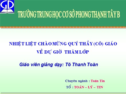 Bài giảng môn Hình học Lớp 8 - Tiết 29, Bài 3: Diện tích tam giác