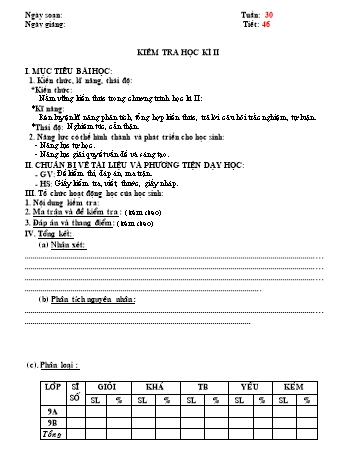 Giáo án môn Địa lí Lớp 9 - Tuần 30 - Năm học 2019-2020