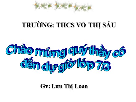 Bài giảng Công nghệ Lớp 7 - Bài 34: Nhân giống vật nuôi - Lưu Thị Loan