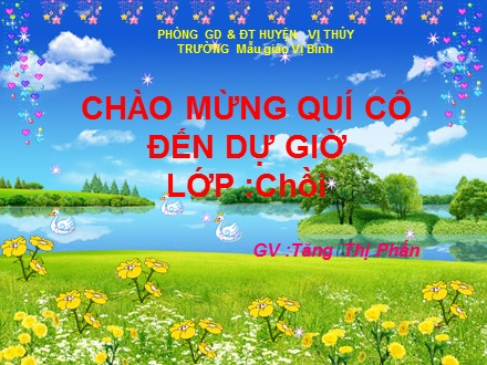 Bài giảng Lớp Chồi - Bài: Thời tiết nắng mưa - Tăng Thị Phấn