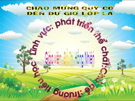 Bài giảng Lớp Lá 5 - Bài: Ném và bắt bóng với người đối diện - Đỗ Thị Hồng Nhiên