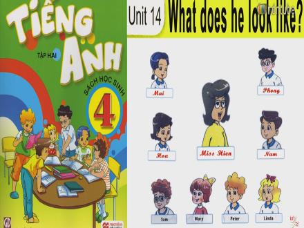 Bài giảng Tiếng Anh Lớp 4 - Unit 14: What does he look like? - Lesson 2: 1, 2, 3 - Năm học 2020-2021