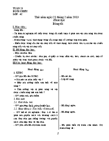 Giáo án buổi chiều Lớp 4 - Tuần 23