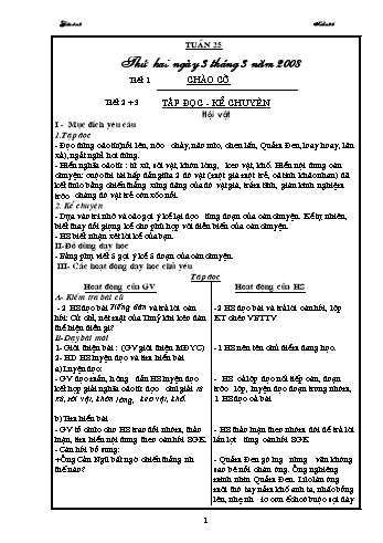 Giáo án Khối 3 - Tuần 25