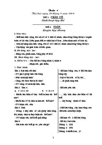 Giáo án Khối 3 - Tuần 4 Giáo án Khối 3 - Tuần 4