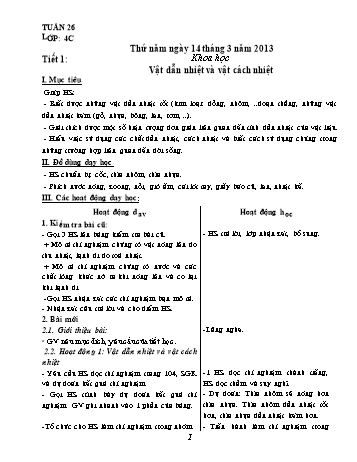 Giáo án Khối 4 - Tuần 26 Giáo án Khối 4 - Tuần 26