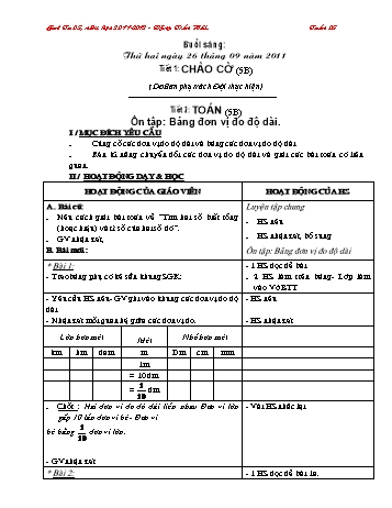 Giáo án Tiểu học - Tuần 5 - Đặng Trần Hải Giáo án Tiểu học - Tuần 5 - Đặng Trần Hải