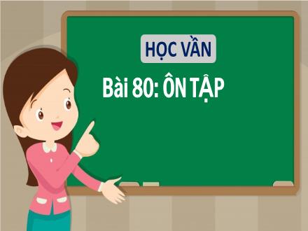 Bài giảng Tiếng Việt 1 - Bài 80: Ôn tập - Năm học 2022-2023 - Nguyễn Thị Ánh Tuyết