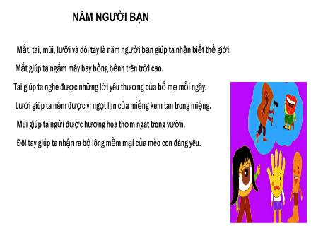 Bài giảng Tiếng Việt 1 (Tập đọc) - Bài: Năm người bạn - Năm học 2022-2023 - Nguyễn Thị Ánh Tuyết