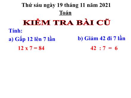 Bài giảng Toán 3 - Bài: Bảng nhân 8 - Năm học 2021-2022