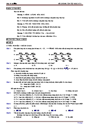 Đề cương ôn tập cuối kì 2 Hóa học 10 - Đề số 1+2 - Năm học 2022-2023 - Huỳnh Trân