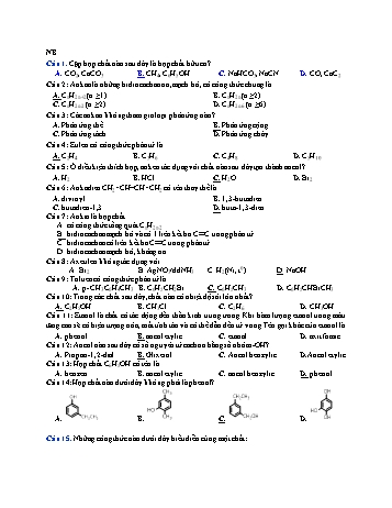 Đề cương ôn tập học kì 2 Hóa học 10 (Có đáp án)