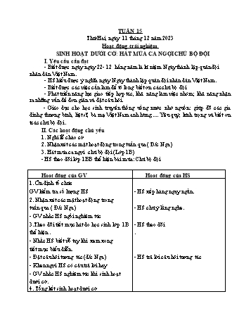 Giáo án Lớp 4 (Kết nối tri thức) - Tuần 15 - Năm học 2023-2024 - Nguyễn Thị Bích Thủy Giáo án Lớp 4 (Kết nối tri thức) - Tuần 15 - Năm học 2023-2024 - Nguyễn Thị Bích Thủy