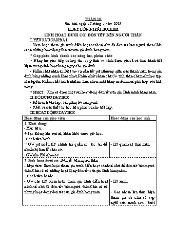 Giáo án Lớp 4 (Kết nối tri thức) - Tuần 19 - Năm học 2024-2025 - Đinh Thị Hồng Vân