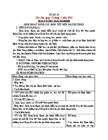 Giáo án Lớp 4 (Kết nối tri thức) - Tuần 19 - Năm học 2024-2025 - Hồ Thị Bích Thủy