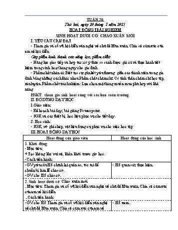 Giáo án Lớp 4 (Kết nối tri thức) - Tuần 20 - Năm học 2024-2025 - Đinh Thị Hồng Vân