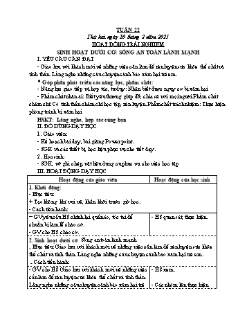 Giáo án Lớp 4 (Kết nối tri thức) - Tuần 22 - Năm học 2024-2025 - Đinh Thị Hồng Vân