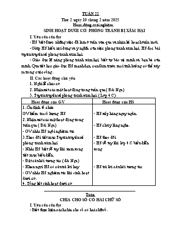 Giáo án Lớp 4 (Kết nối tri thức) - Tuần 22 - Năm học 2024-2025 - Nguyễn Thị Bích Thủy