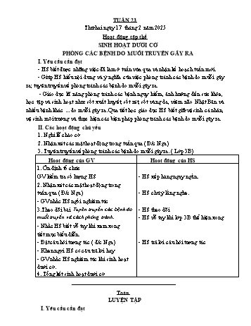 Giáo án Lớp 4 (Kết nối tri thức) - Tuần 23 - Năm học 2024-2025 - Bạch Thị Đào Giáo án Lớp 4 (Kết nối tri thức) - Tuần 23 - Năm học 2024-2025 - Bạch Thị Đào