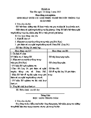 Giáo án Lớp 4 (Kết nối tri thức) - Tuần 24 - Năm học 2024-2025 - Nguyễn Thị Bích Thủy