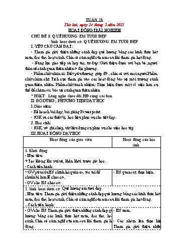 Giáo án Lớp 4 (Kết nối tri thức) - Tuần 28 - Năm học 2024-2025 - Đinh Thị Hồng Vân