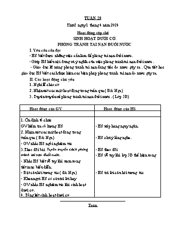 Giáo án Lớp 4 (Kết nối tri thức) - Tuần 29 - Năm học 2023-2024 - Nguyễn Thị Bích Thủy