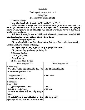 Giáo án Lớp 4 (Kết nối tri thức) - Tuần 30 - Năm học 2024-2025 - Nguyễn Thị Bích Thủy