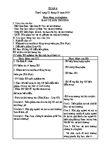 Giáo án Lớp 4 (Kết nối tri thức) - Tuần 7 - Năm học 2024-2025 - Nguyễn Thị Bích Thủy Giáo án Lớp 4 (Kết nối tri thức) - Tuần 7 - Năm học 2024-2025 - Nguyễn Thị Bích Thủy