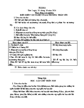 Giáo án Lớp 4 (Kết nối tri thức) - Tuần 8 - Năm học 2024-2025 - Nguyễn Thị Bích Thủy Giáo án Lớp 4 (Kết nối tri thức) - Tuần 8 - Năm học 2024-2025 - Nguyễn Thị Bích Thủy
