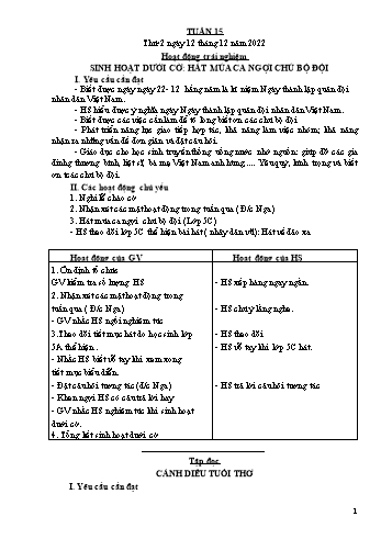 Giáo án Lớp 4 - Tuần 15 - Năm học 2022-2023 - Nguyễn Thị Bích Thủy