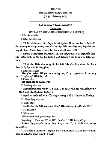 Giáo án Lớp 4 - Tuần 18 - Năm học 2022-2023 - Nguyễn Thị Bích Thủy