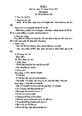 Giáo án Lớp 4 - Tuần 2 - Năm học 2021-2022 - Nguyễn Thị Bích Thủy