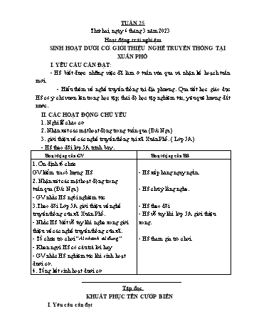 Giáo án Lớp 4 - Tuần 25 - Năm học 2022-2023 - Nguyễn Thị Bích Thủy
