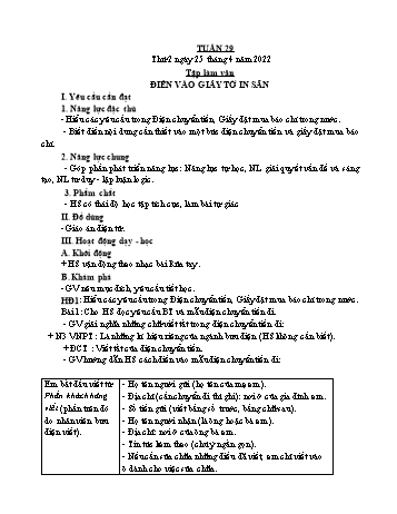 Giáo án Lớp 4 - Tuần 29 - Năm học 2021-2022 - Nguyễn Thị Bích Thủy