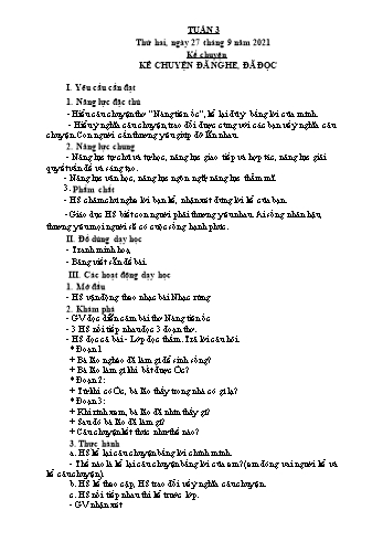 Giáo án Lớp 4 - Tuần 3 - Năm học 2021-2022 - Nguyễn Thị Bích Thủy