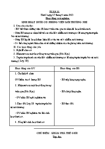 Giáo án Lớp 4 - Tuần 31 - Năm học 2022-2023 - Nguyễn Thị Bích Thủy