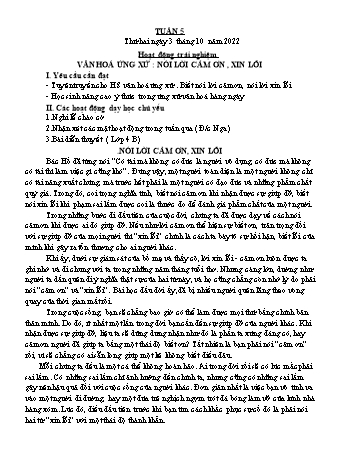 Giáo án Lớp 4 - Tuần 5 - Năm học 2022-2023 - Nguyễn Thị Bích Thủy