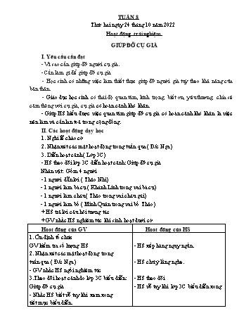 Giáo án Lớp 4 - Tuần 8 - Năm học 2022-2023 - Nguyễn Thị Bích Thủy Giáo án Lớp 4 - Tuần 8 - Năm học 2022-2023 - Nguyễn Thị Bích Thủy
