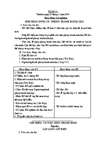 Giáo án Lớp 5 - Tuần 22 - Năm học 2023-2024 - Bạch Thị Đào Giáo án Lớp 5 - Tuần 22 - Năm học 2023-2024 - Bạch Thị Đào