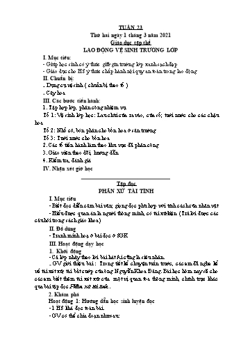 Giáo án Lớp 5 - Tuần 23 - Năm học 2020-2021 - Nguyễn Thị Bích Thủy