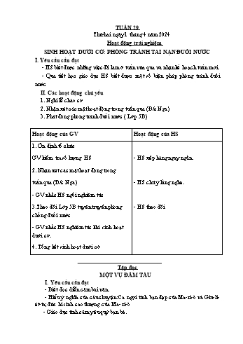 Giáo án Lớp 5 - Tuần 29 - Năm học 2023-2024 - Bạch Thị Đào