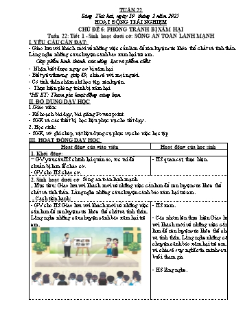 Kế hoạch bài dạy Lớp 4 (Kết nối tri thức) - Tuần 22 - Năm học 2024-2025 - Trần Thị Thanh Hiên