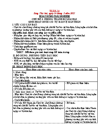 Kế hoạch bài dạy Lớp 4 (Kết nối tri thức) - Tuần 24 - Năm học 2024-2025 - Trần Ngọc Thùy