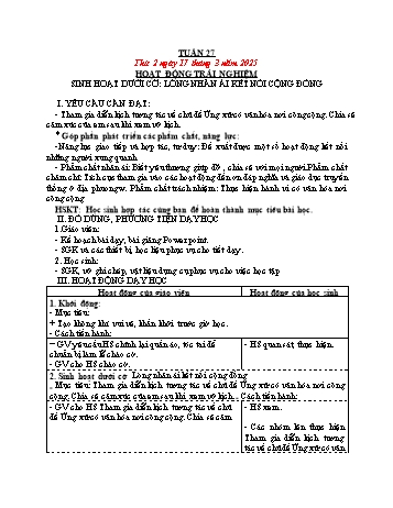 Kế hoạch bài dạy Lớp 4 (Kết nối tri thức) - Tuần 27 - Năm học 2024-2025 - Trần Ngọc Thùy
