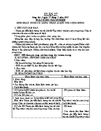 Kế hoạch bài dạy Lớp 4 (Kết nối tri thức) - Tuần 27 - Năm học 2024-2025 - Trần Thị Thanh Hiên
