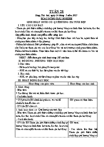 Kế hoạch bài dạy Lớp 4 (Kết nối tri thức) - Tuần 28 - Năm học 2024-2025 - Trần Thị Thanh Hiên