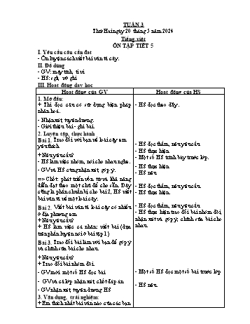 Kế hoạch bài dạy Lớp 4 (Kết nối tri thức) - Tuần 36 - Năm học 2023-2024 - Nguyễn Thị Bích Thủy Kế hoạch bài dạy Lớp 4 (Kết nối tri thức) - Tuần 36 - Năm học 2023-2024 - Nguyễn Thị Bích Thủy
